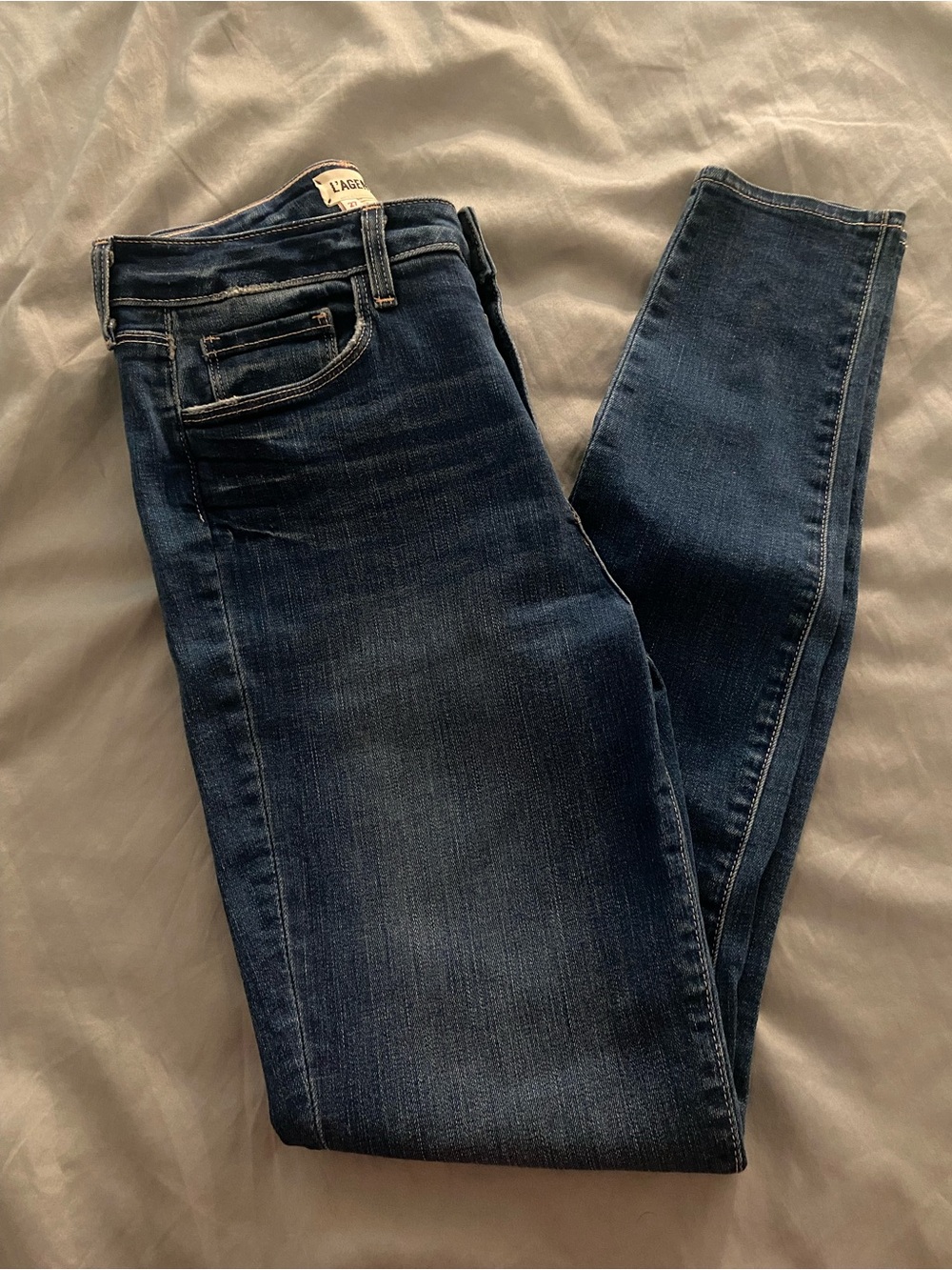 L'AGENCE Marguerite Dark Blue Women's Size 27 High Rise Skinny Jeans